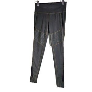 Athleta Women’s Olive Green Athletic Vented Leggings Stretch Yoga Size Small